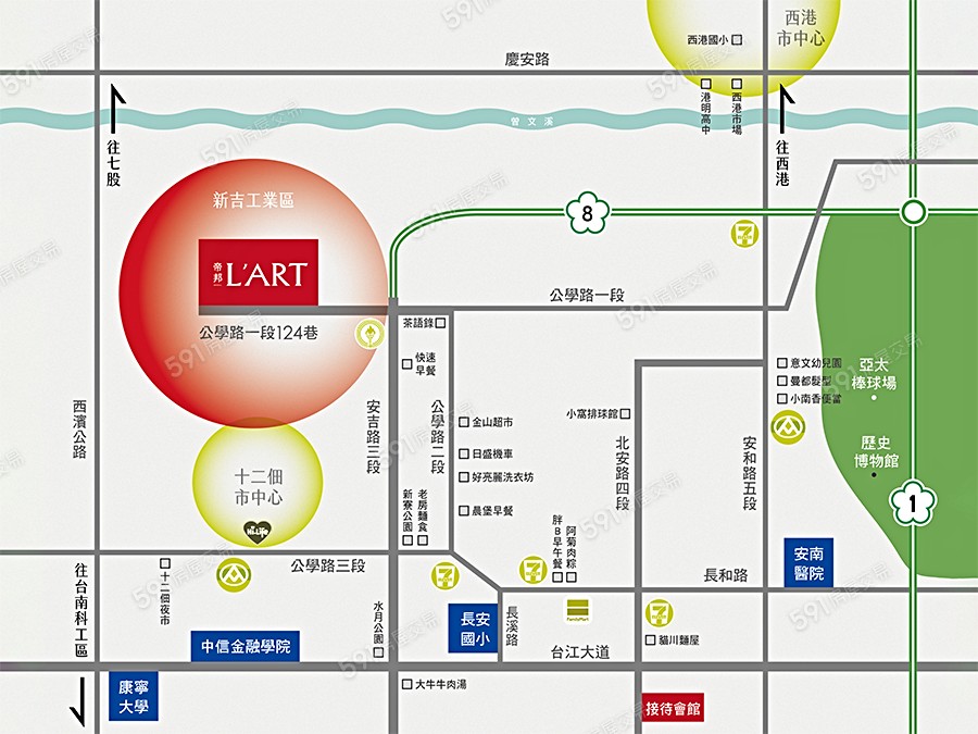 帝邦L'ART交通圖