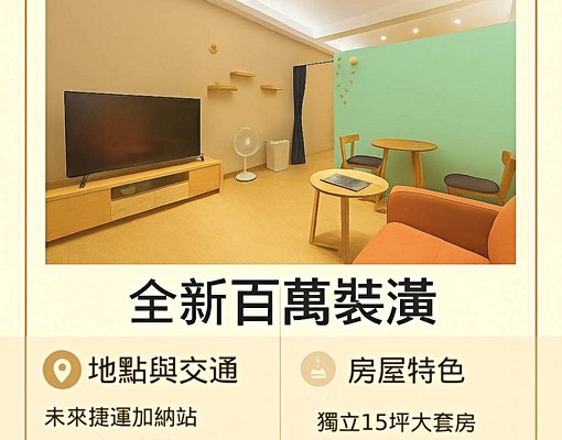 近龍山寺站、全新裝潢、安靜巷弄、挑高大套房 - Image 1