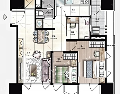 🍎江翠北F區秒殺租案🏠經典2+1房 - Image 2