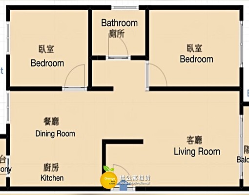 🍊R14巨蛋MRT領市館亮麗2房 - Image 3