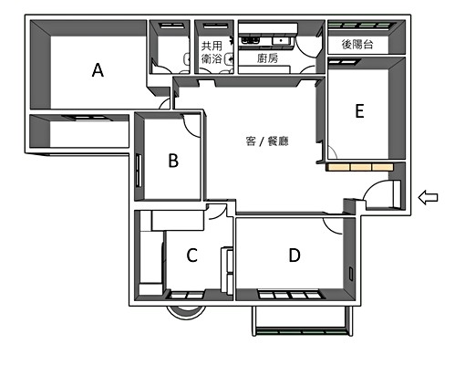 關渡站10分鐘家庭式套房/雅房月租5500起 - Image 3