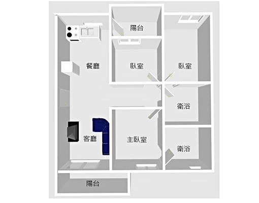 楠梓。R21都會公園捷運。森泳大地。美大三房 - Image 15