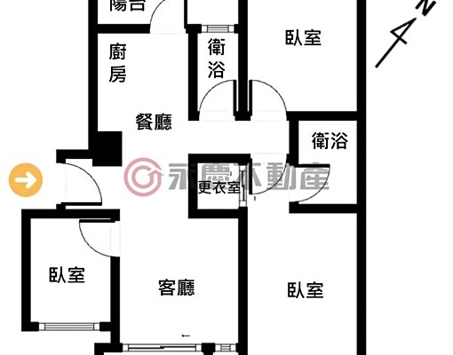 🎪A9【一品馥麗】前後陽台大三房附傢俱雙車位~拎包入住 - Image 15