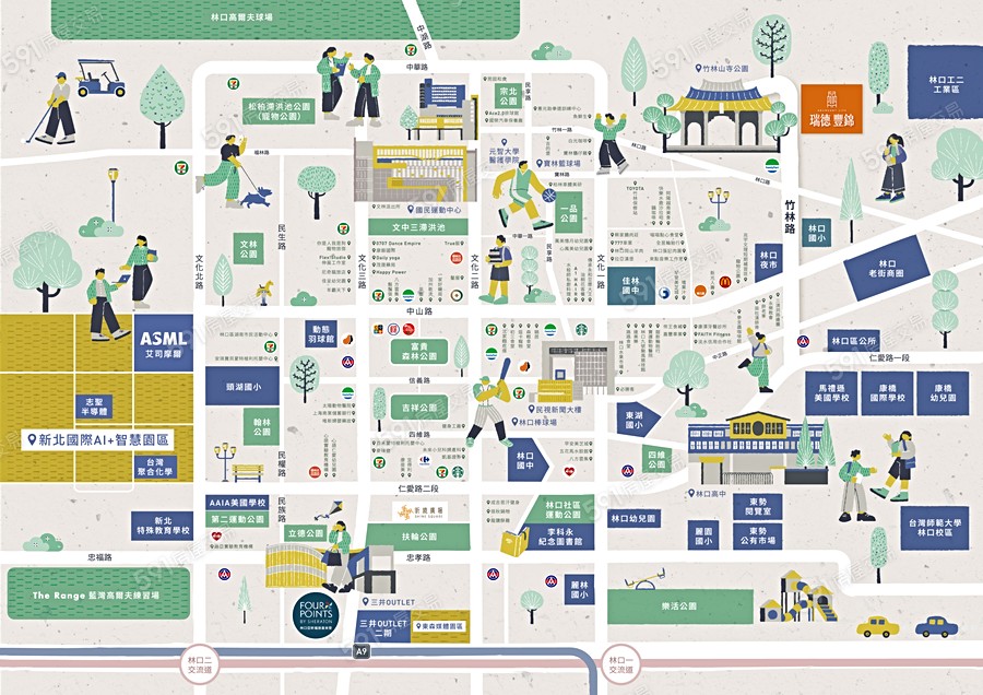 瑞德豐錦交通圖