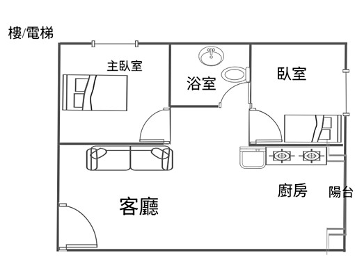 機能好立即入住~東區自由路3段電梯華廈2房(有車位全新家具) - Image 7