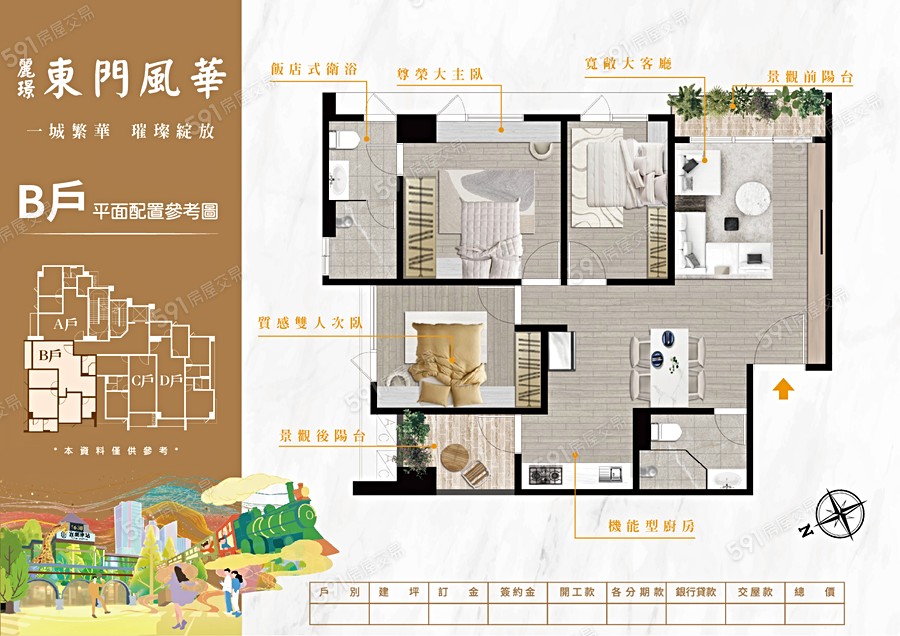 麗璟.東門風華格局圖