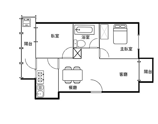 淡江大橋~戀戀山海2房2廳~可寵物 - Image 14