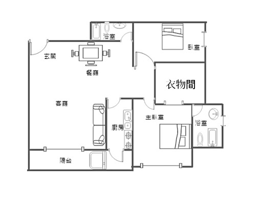「白色奢華✦歐式風格宅.三房改二房✦專屬衣物間」平車 - Image 12
