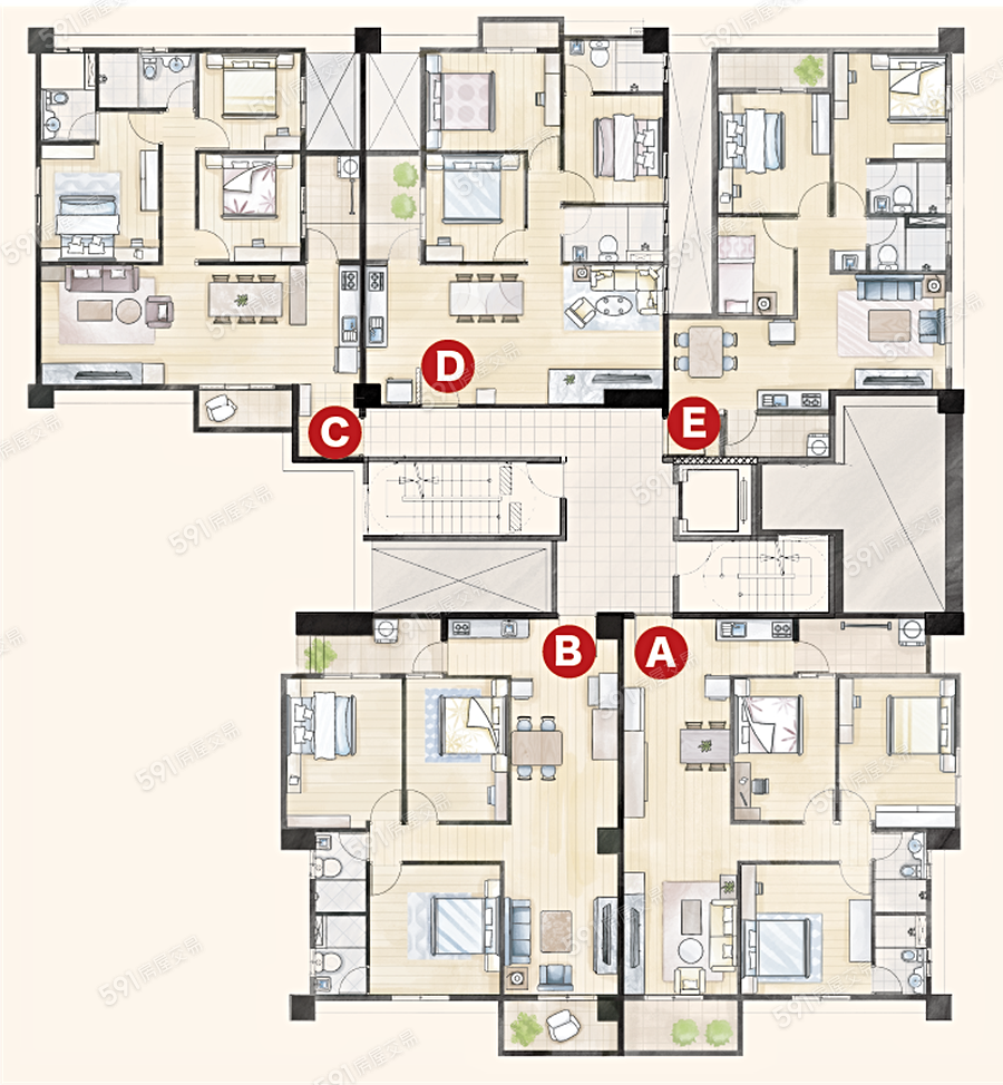 尊爵七期格局圖