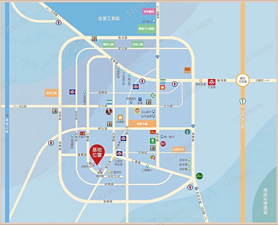 府騰馥里交通圖