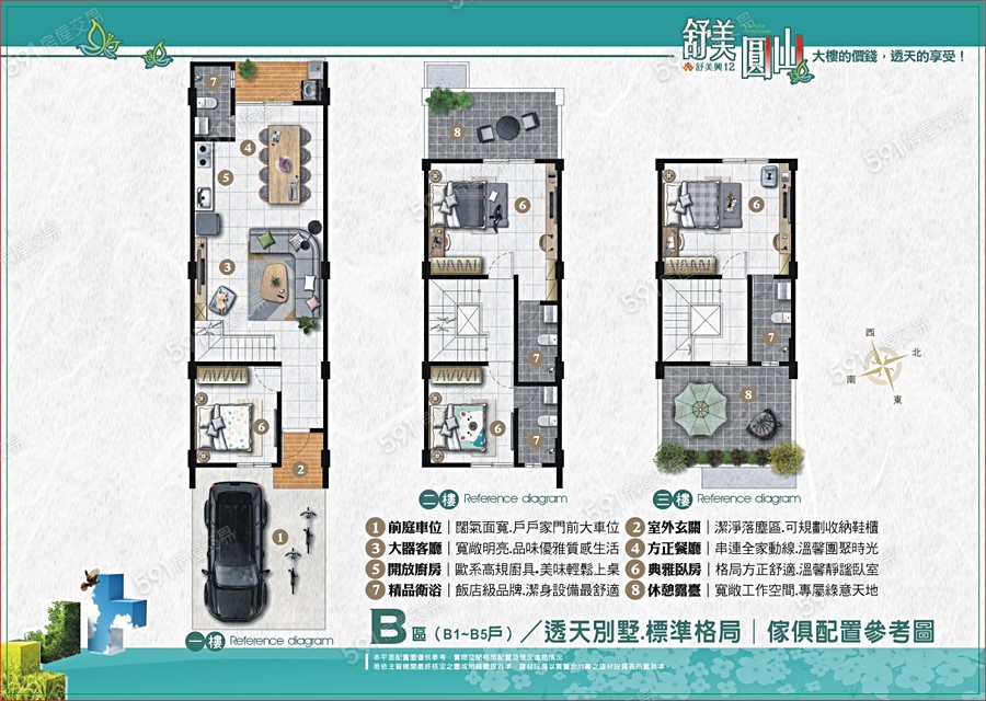 舒美圓山格局圖