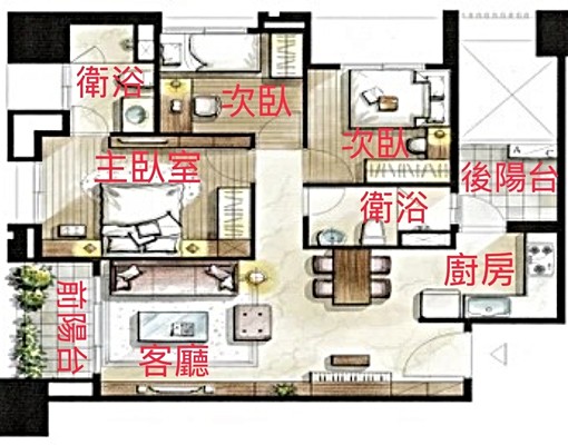 大里國小旁君大院3房平車高樓視野戶.含管可租補 - Image 13