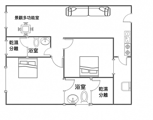 (租)⭐高大泰嘉拓真河景大兩房雙衛平車⭐楠梓台積首選 - 591租屋網 - Image 14