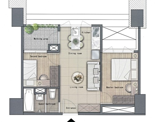 青埔國泰A18站前新銳.全配高樓層2房平車 - Image 11