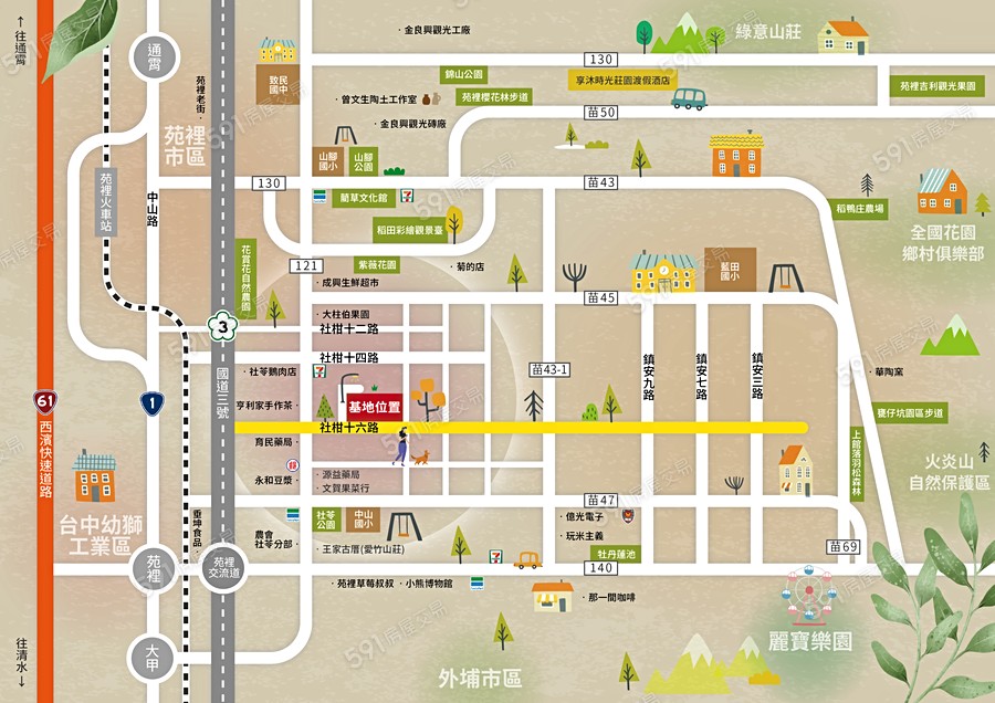 佳有庭園交通圖