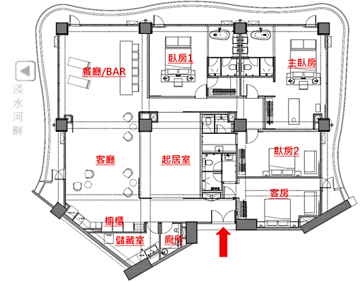 大隱藍海_歡迎仲介介紹.近紅樹林站.大面海景.坡道平面車位 - Image 2