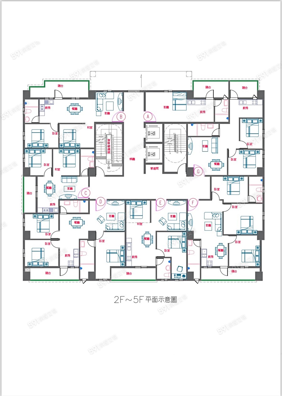 景翰成家天廈平面圖