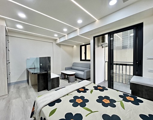 愛買水湳店🔥雙租補😸可貓🔥豪華系統櫃✨類1房1廳✨陽台 - Image 1