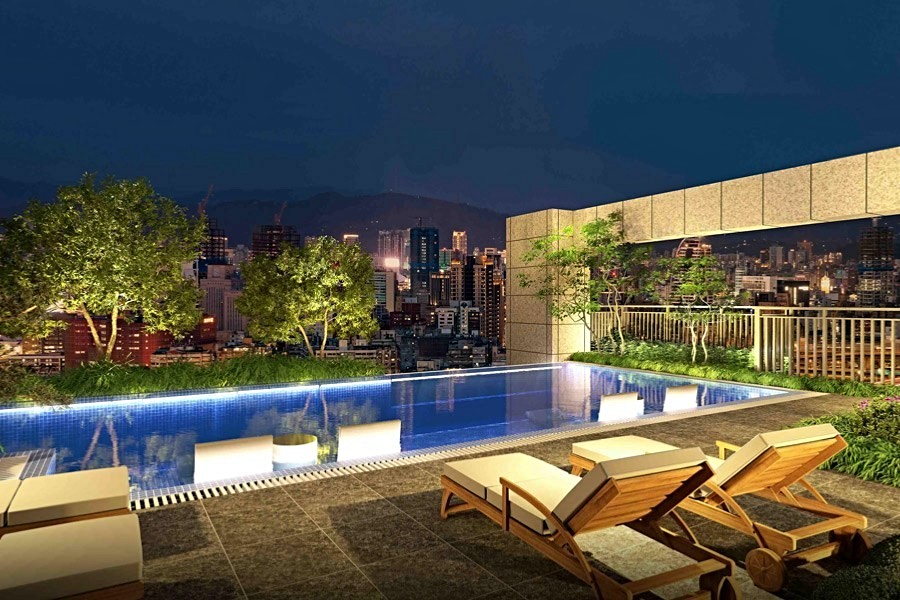 泳池3D示意圖。