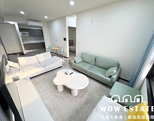 近嶺東商圈✅高樓視野/正2房/全配傢俱電/台水電✅可雙租補 - Image 4