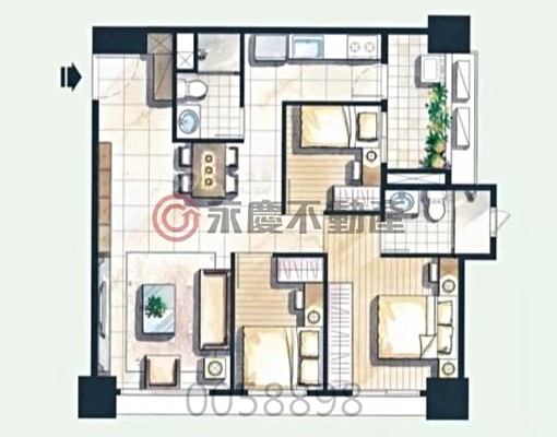 優質出租|北屯|捷運火車旁|《可寵物》3房平車 - Image 15