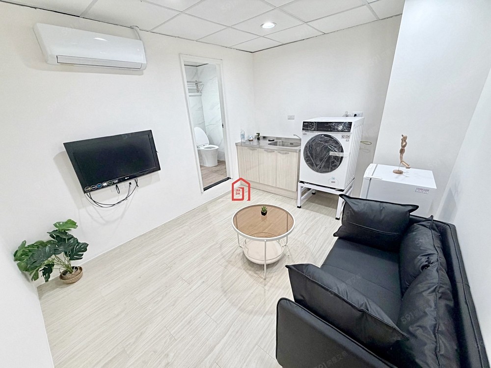 🔥超近七張站🏆全新裝潢1房1廳✅可租補報稅入籍⚡台電 - Image 1