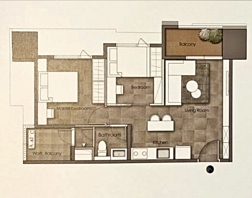 台南水星光全新空屋高樓層2房/室內需求可談 - Image 1