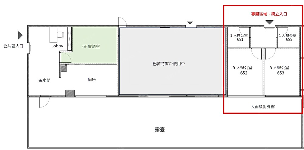 尊榮包區,專屬區域,獨立門禁