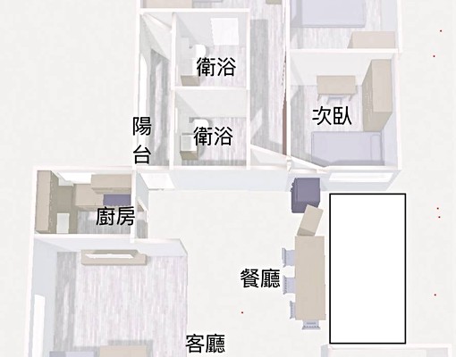 善意窩三多文化|35坪超大客廳三房|獨電表附網路|可合租套房 - Image 3