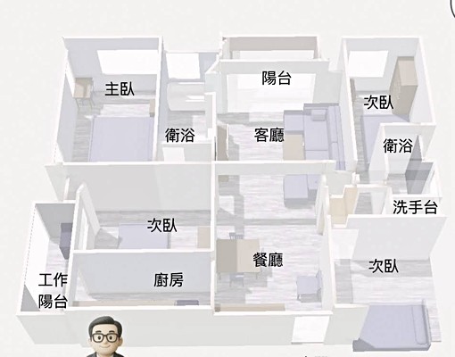 🌿善意窩|美國學巨蛋|可寵物租補|綠道首排|面公園四房平車 - Image 3