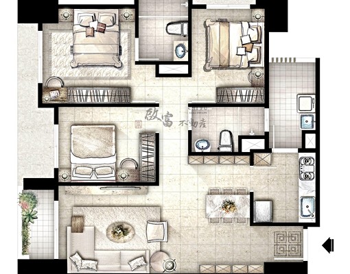 【添好運+成幸福】幸福成|超高樓全配景觀3房+車位|可租補 - Image 2