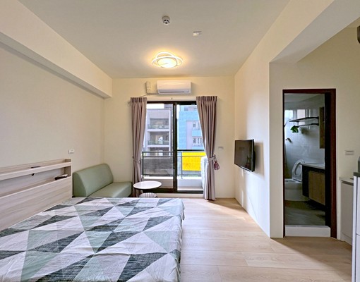 新完工!電梯獨立套房!可雙租補!租屋設備齊全!獨洗乾溼分離! - Image 2