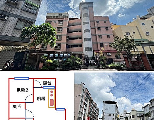 北屯區水湳陳平國小旁/精美裝潢電梯華廈二房可租補/採光好 - Image 11