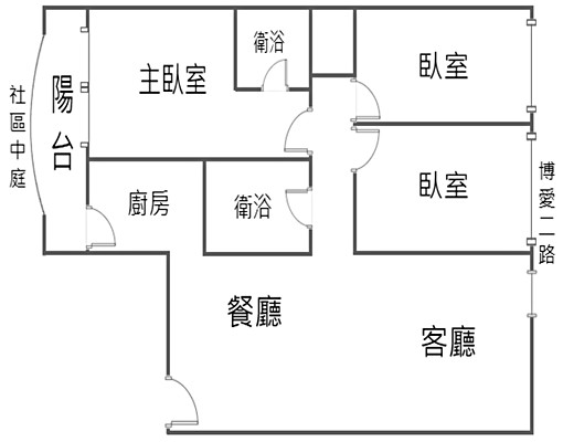 ✨巨蛋商圈✨明華國中學區✨3房平車✨含管+車位租金 - Image 1