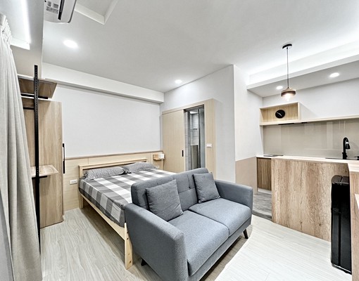 可租補😍華夏電梯套房木質調裝潢流理台陽台獨洗乾濕分離 - Image 1