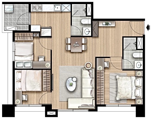 頂埔🚝租補/含車位✅新成屋視野佳🏘️首批入住🌟 - Image 2